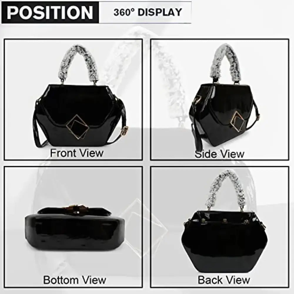 LATNIX WOMEN FASHIONBLE SHOULDER SLINGBAG (BLACK)