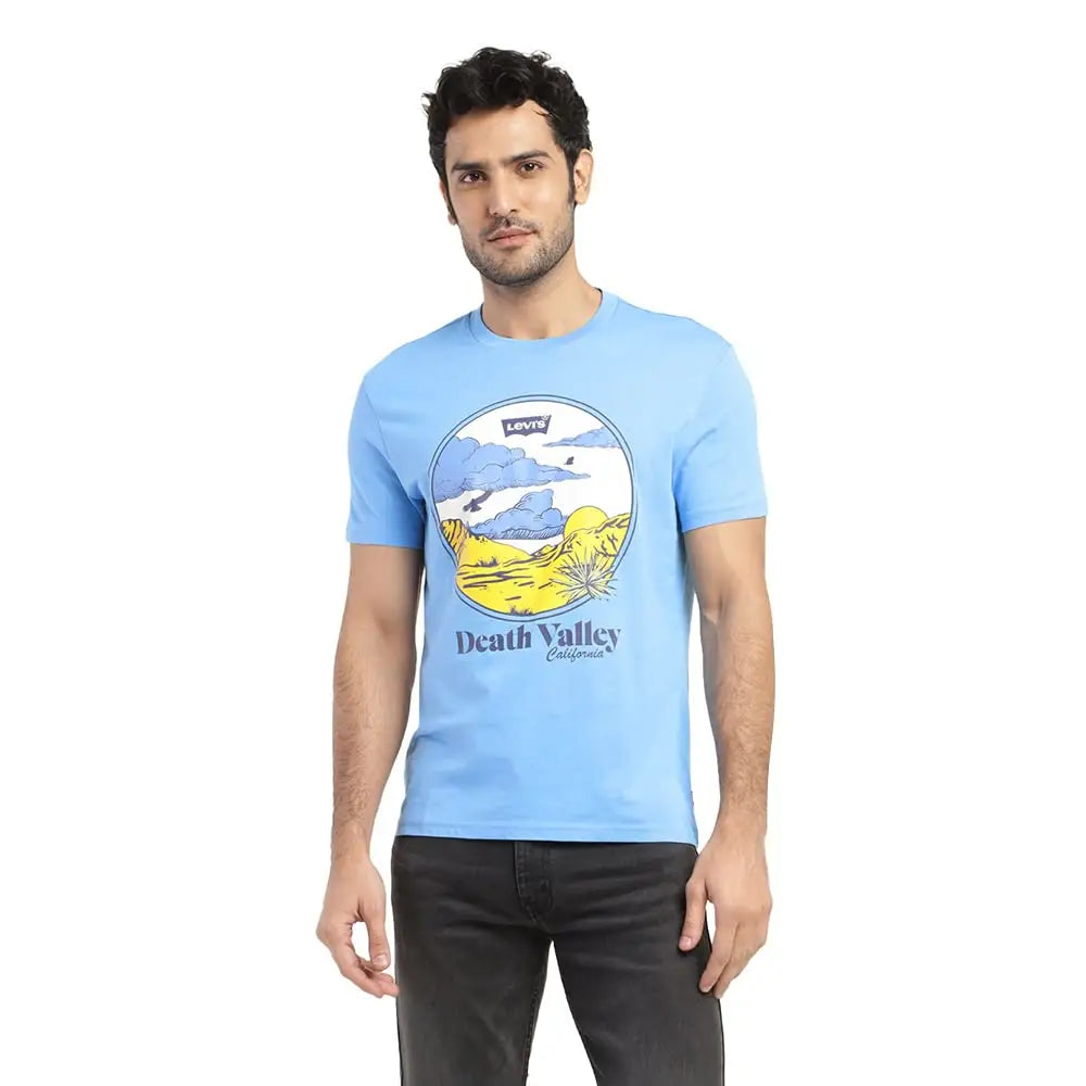 Levi’s Men’s Graphic Regular Fit T-Shirt (16960-0935_Blue S)