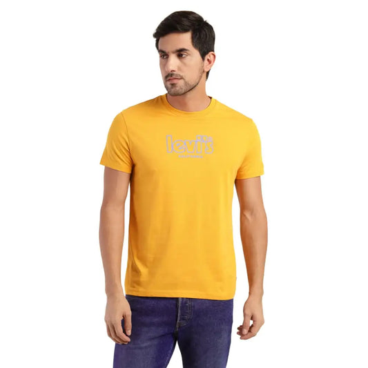 Levi’s Men’s Graphic Regular Fit T-Shirt (Mustard Yellow)