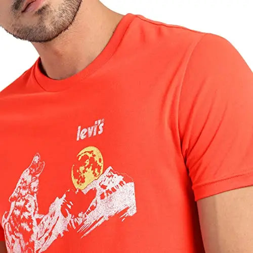 Levi’s Men’s Graphic Regular Fit T-Shirt (16960-0942_Poppy