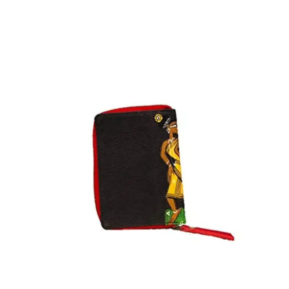 Loveleather Love Leather Hand Painted Patachitra Leather Black Wallet