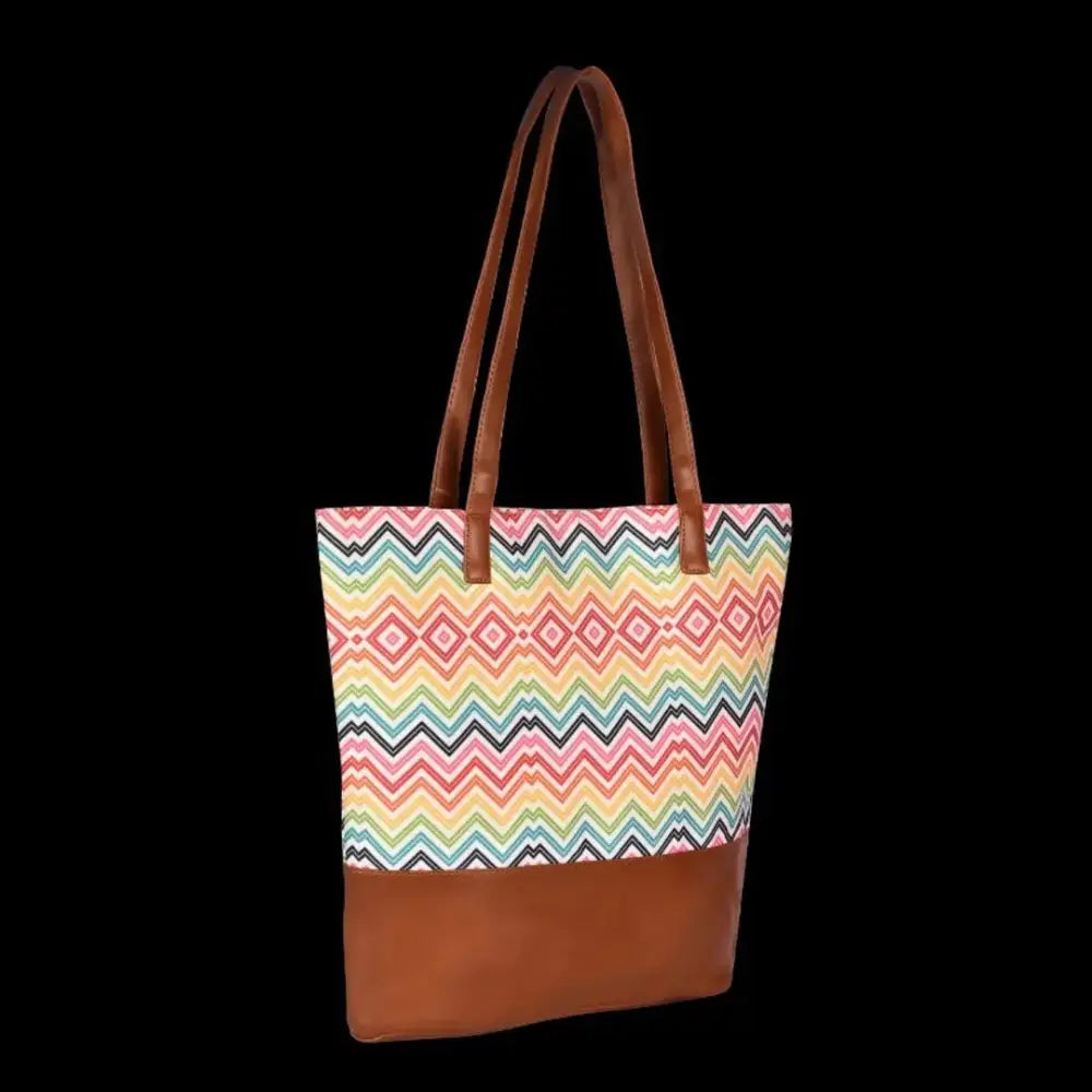 MARISSA PRINTED CANVAS TOTE BAG FOR GIRLS AND WOMEN