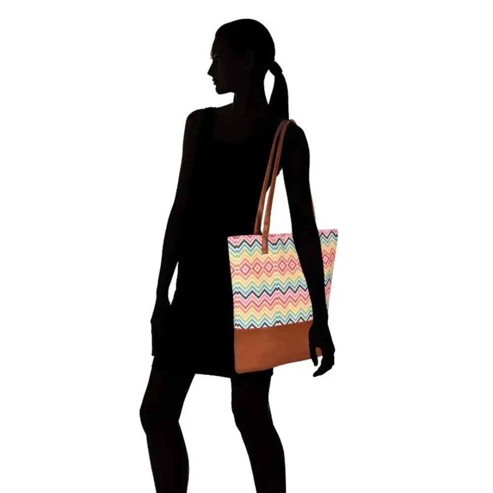 MARISSA PRINTED CANVAS TOTE BAG FOR GIRLS AND WOMEN