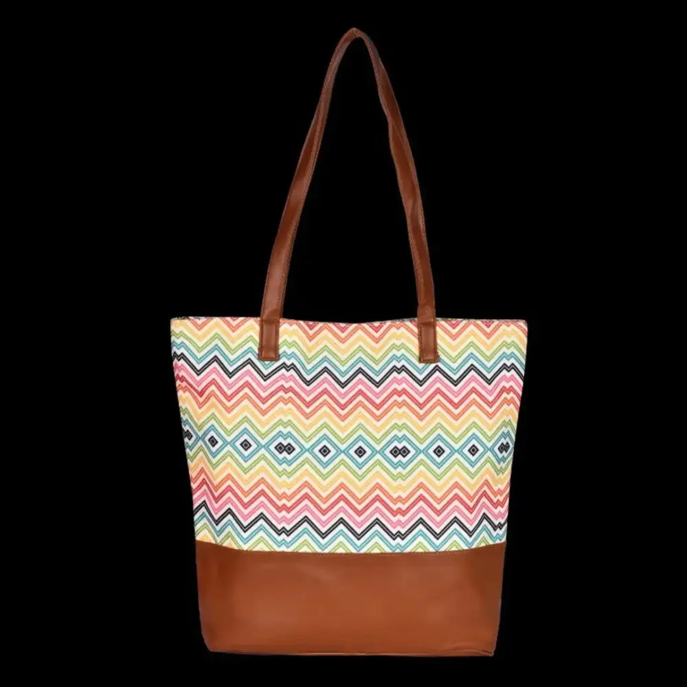 MARISSA PRINTED CANVAS TOTE BAG FOR GIRLS AND WOMEN