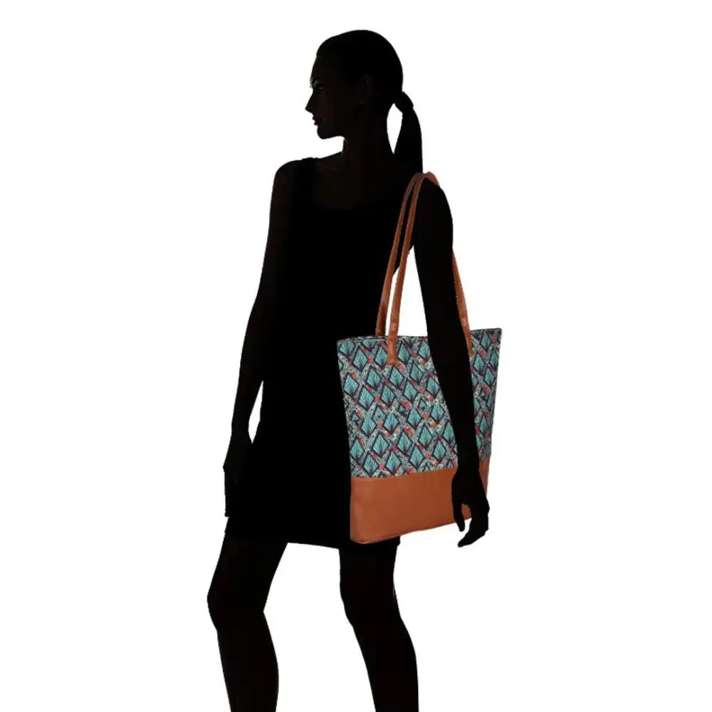 MARISSA PRINTED CANVAS TOTE BAG FOR GIRLS AND WOMEN