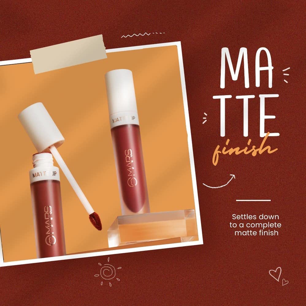 MARS Matte Liquid Lip Color | Long Lasting | Non-Transfer & Waterproof Lipstick for Women (4.5 ml) (14- Party Fever) SaumyasStore