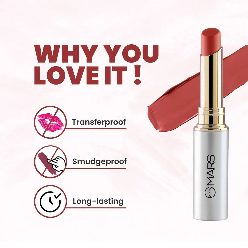 MARS Silk Matte Long Lasting Lipstick | Smooth Application