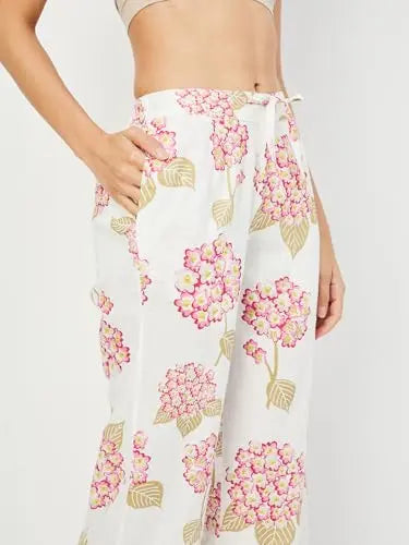 Max Women's Cotton Blend Co-ords (CTKST45018_White SaumyasStore