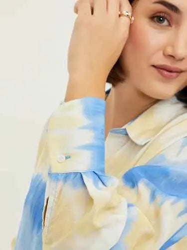 Max Women's Regular Fit Shirt (AE04C_Ivory SaumyasStore