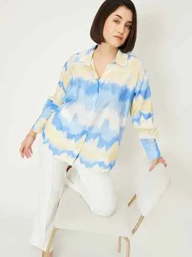 Max Women's Regular Fit Shirt (AE04C_Ivory SaumyasStore