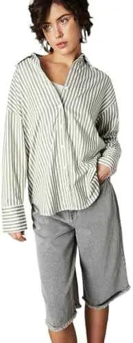 Max Women's Regular Fit Shirt (B24WCTFSWT168QS_Green SaumyasStore