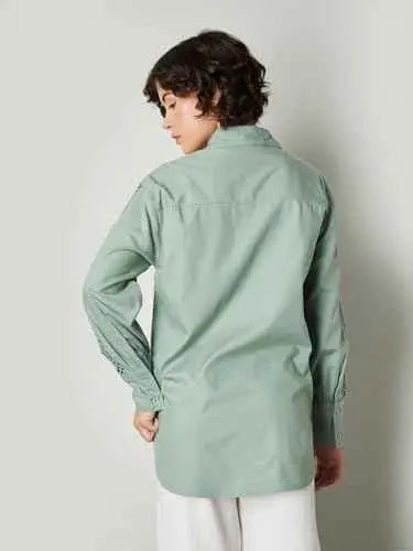 Max Women's Regular Fit Shirt (C24WCTFSWT126_Green SaumyasStore