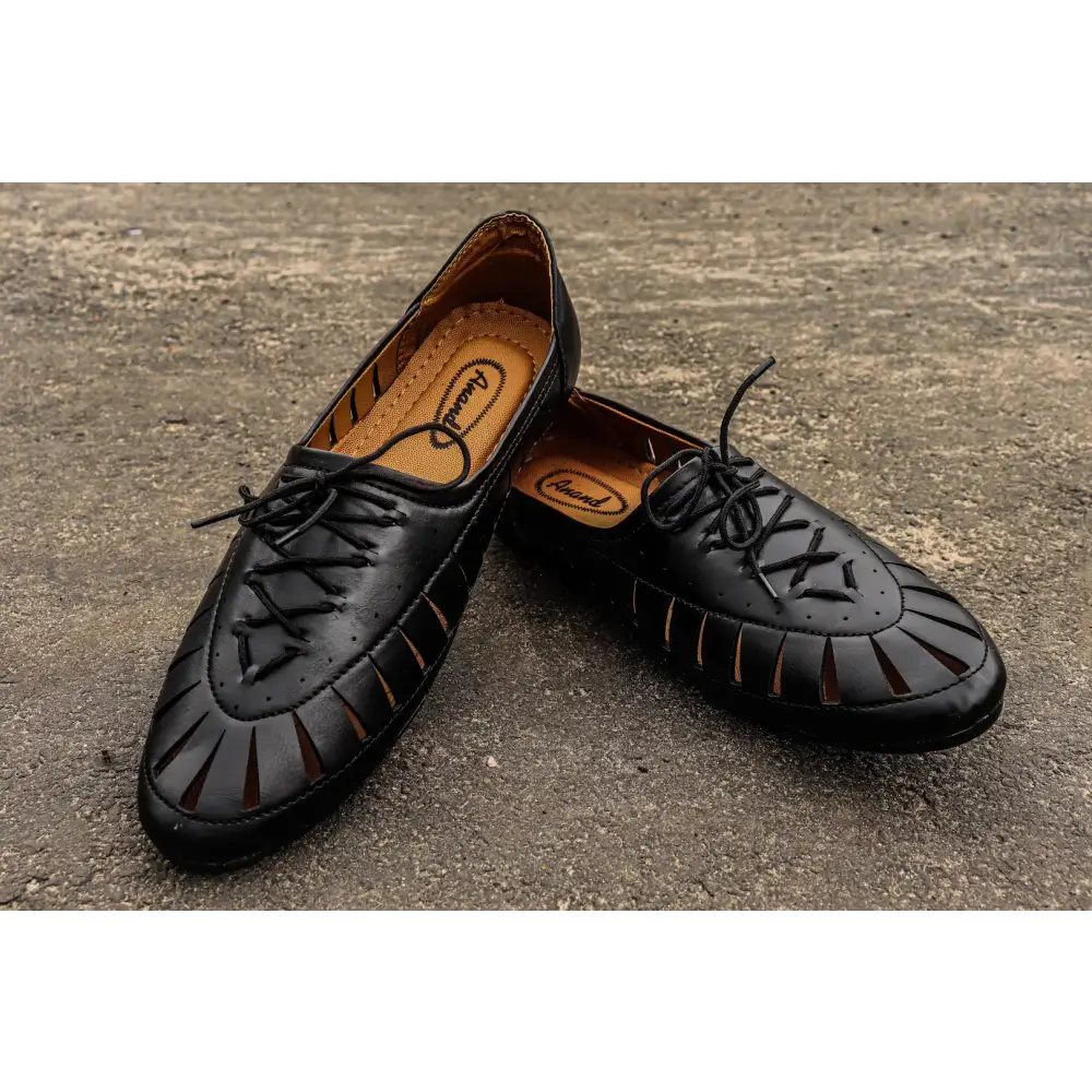 Men's Stylish and Trendy Black Solid Synthetic Casual Loafers