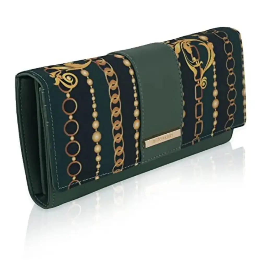 Nicoberry Women's Girl's Fancy Wallet Clutches Under 500 (Green)