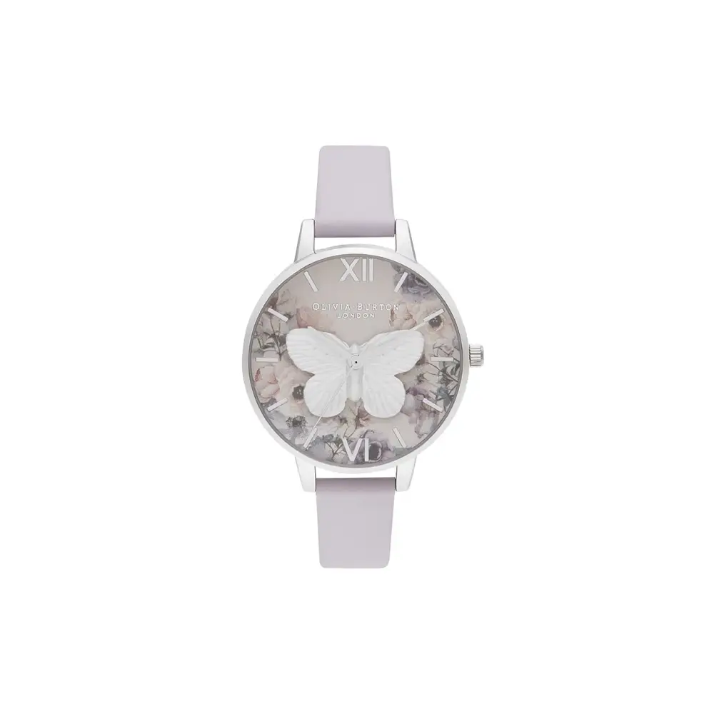 Olivia burton 3D Butterfly Analog Purple Dial Women’s