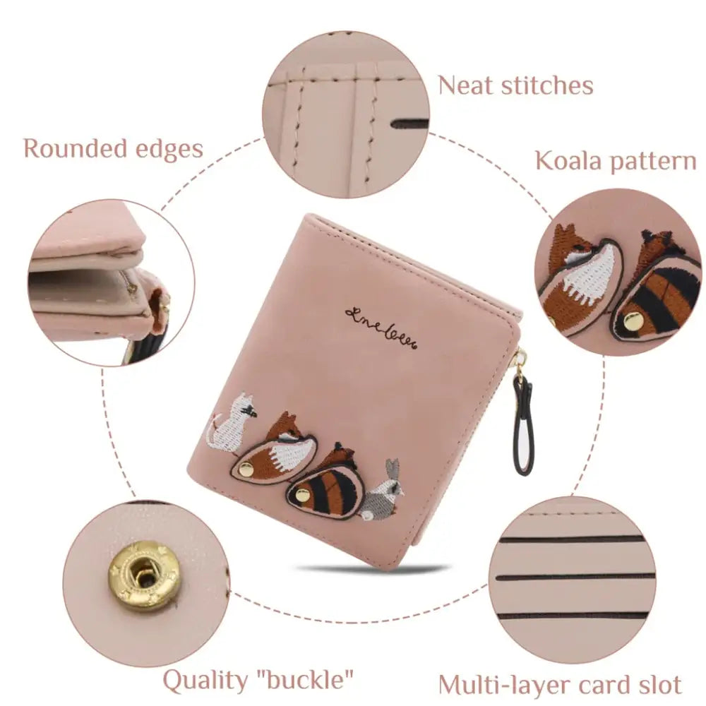 PALAY® Wallets for Women Stylish PU Leather Coins Zipper