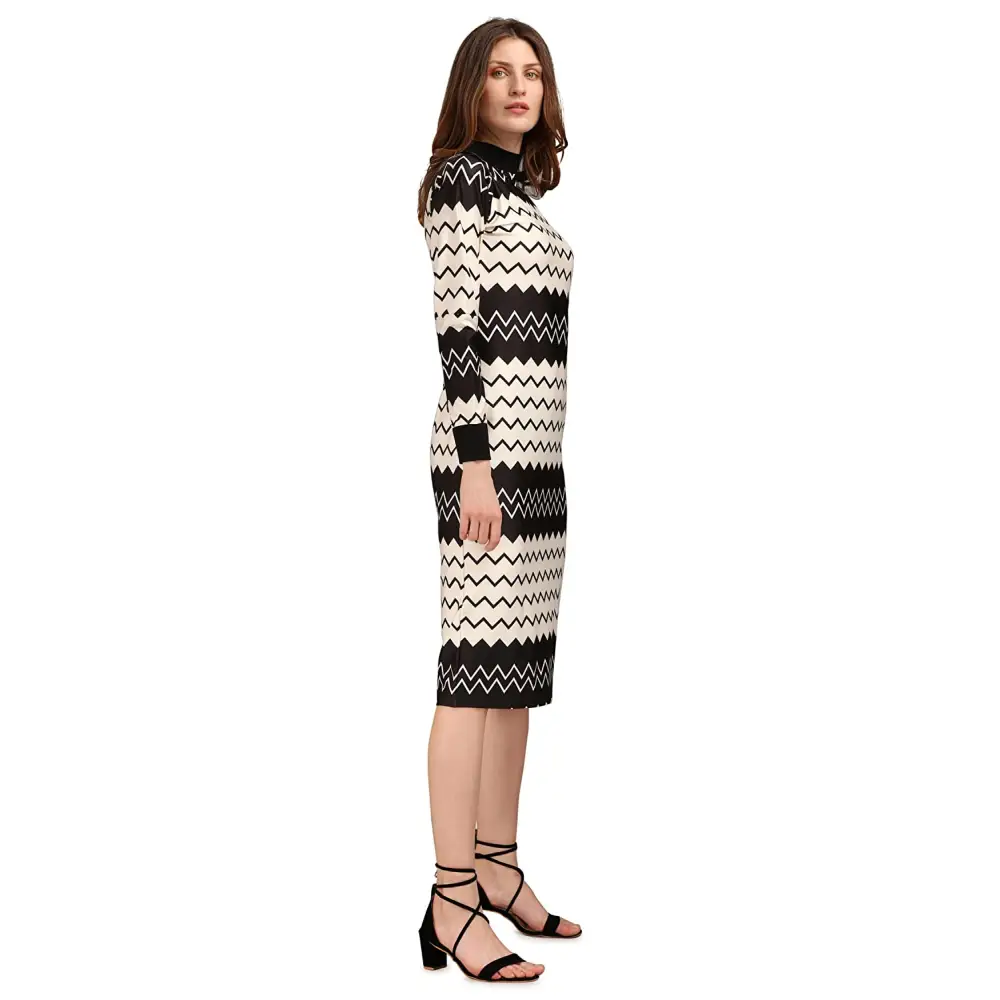 PURVAJA Women’s Polyester Blend Bodycon Knee-Length Cocktail