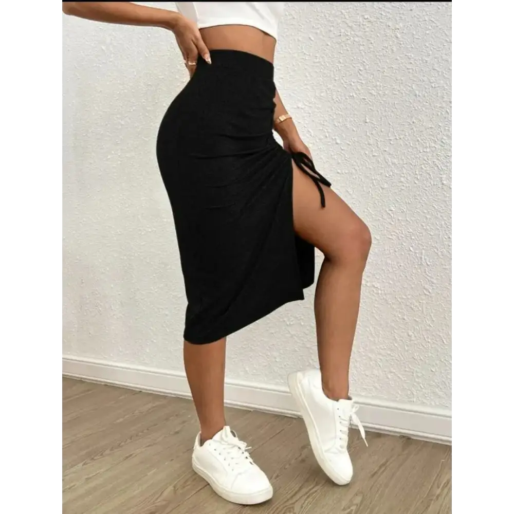 Pencil Black Skirt For Woman