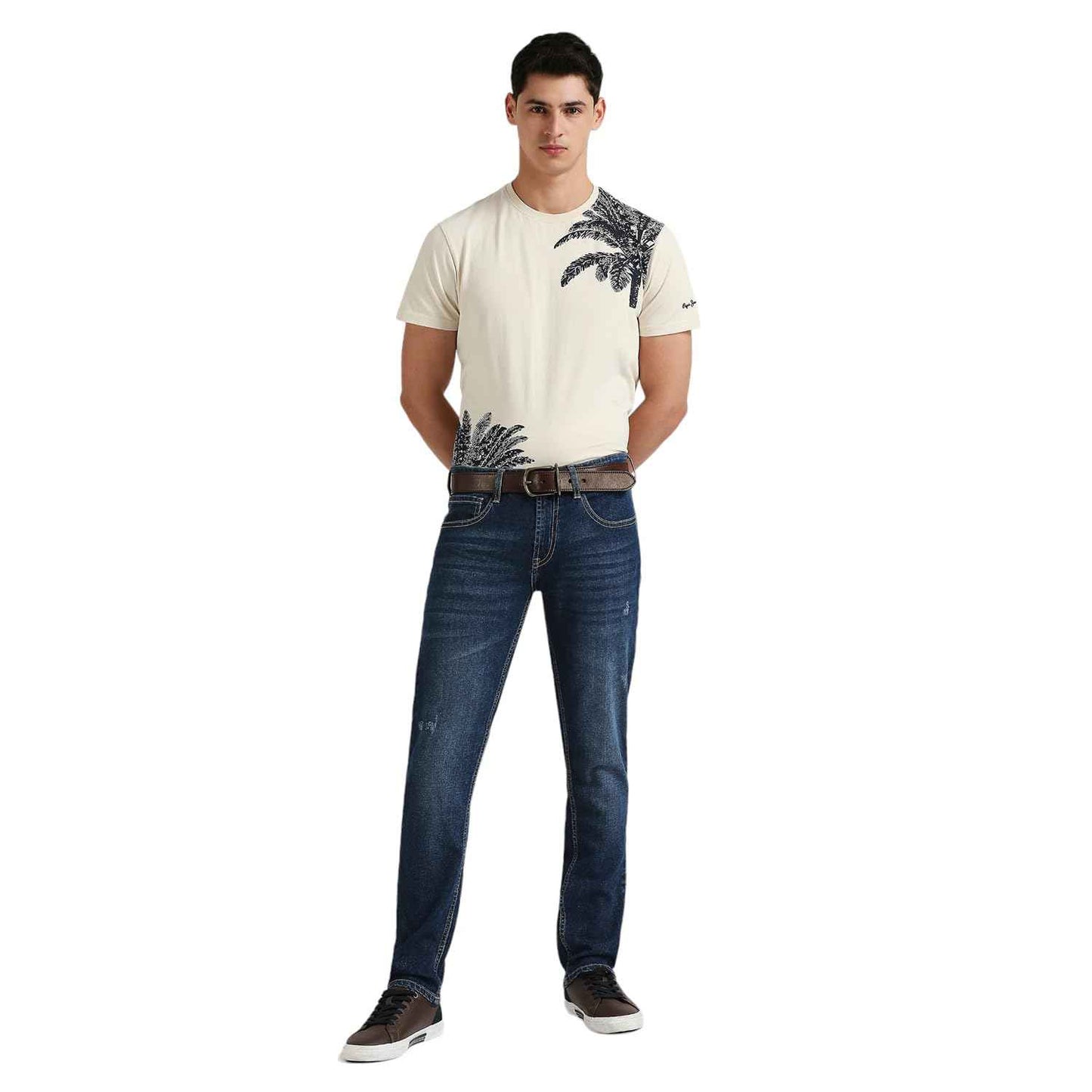 Pepe Jeans Men's Slim Jeans (PM207933Q03100038_Blue SaumyasStore