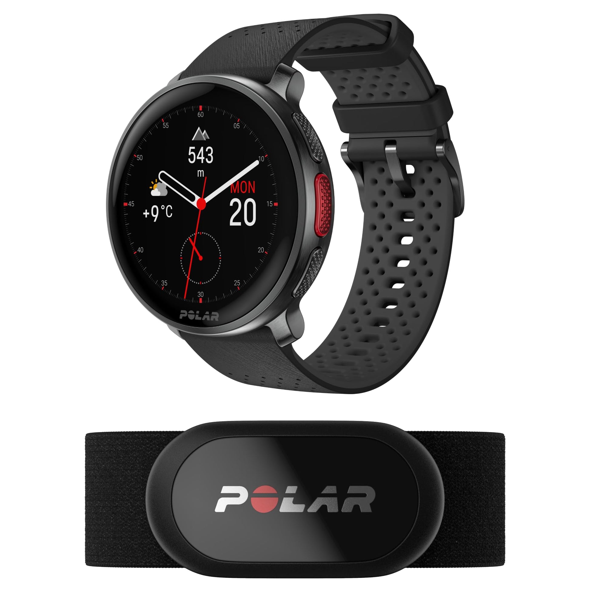 Polar Pacer Pro - Advanced GPS Running Watch - Ultra-Light Design & Grip Buttons - New Training Program & Recovery Tools, Black SaumyasStore