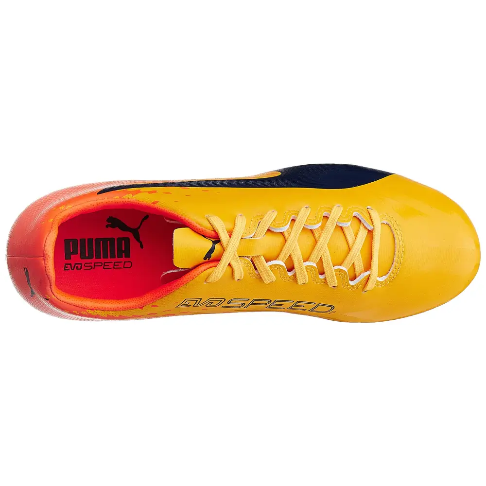 Puma Mens Evospeed 17.2 FG Ultra Yellow-Peacoat-Orange Clown
