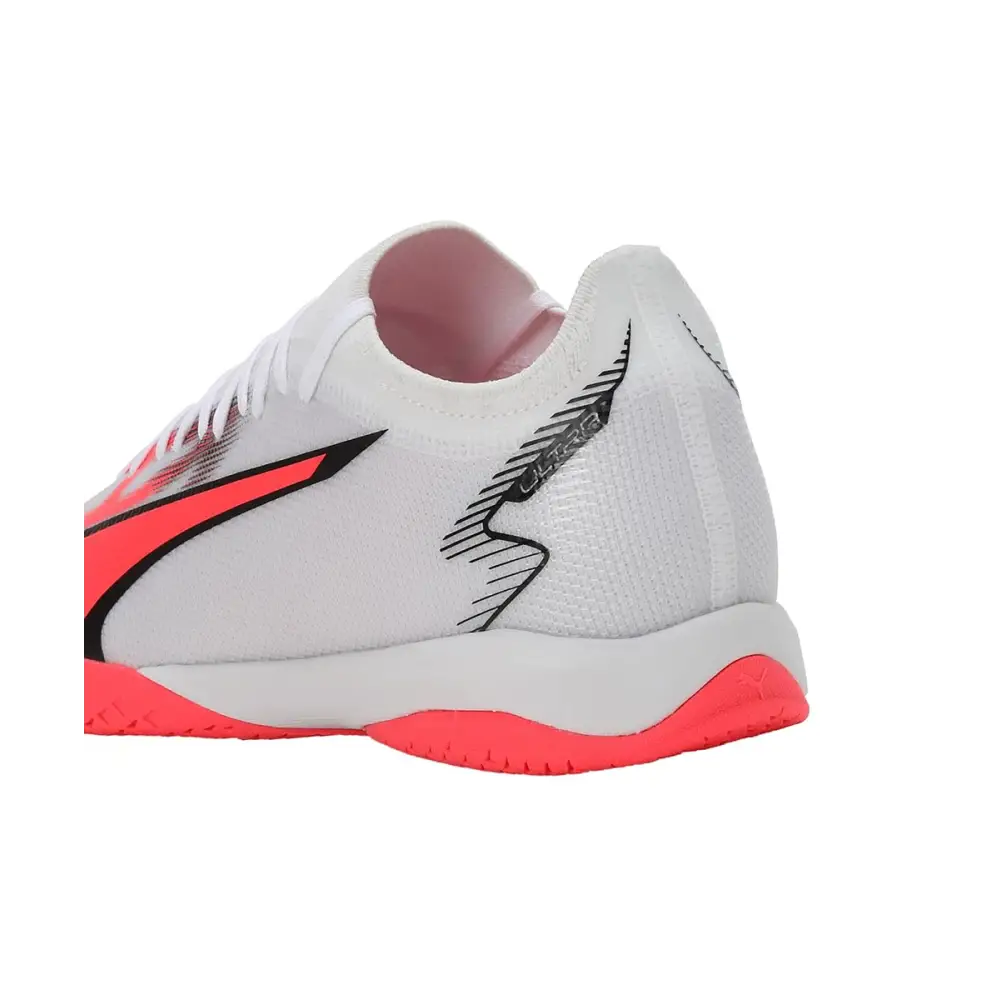 Puma Mens Ultra Match IT White-Black-Fire Orchid Football