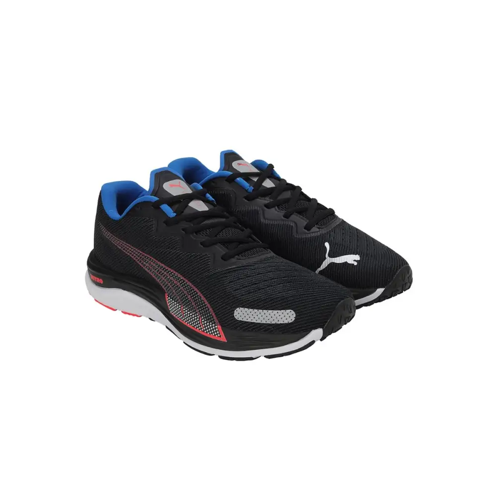 Puma Mens Velocity Nitro 2 Black-Fire Orchid-Ultra Blue