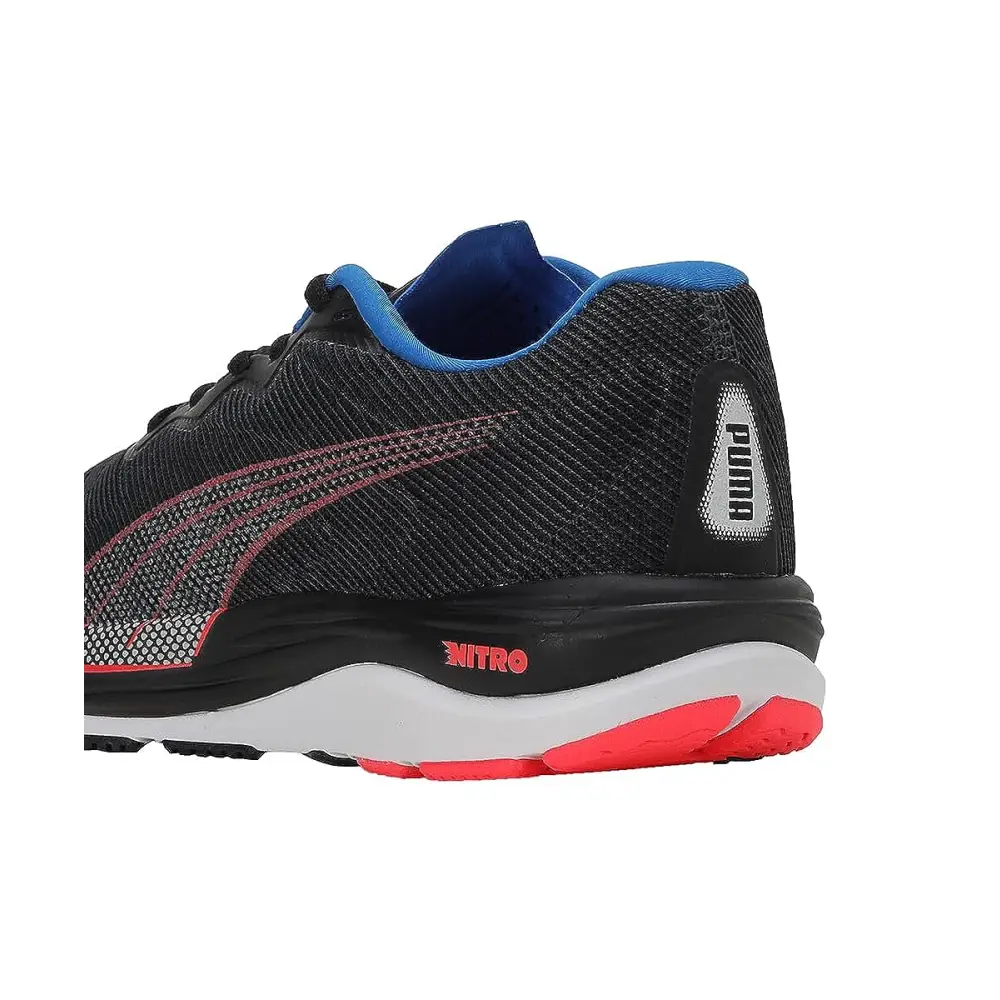 Puma Mens Velocity Nitro 2 Black-Fire Orchid-Ultra Blue