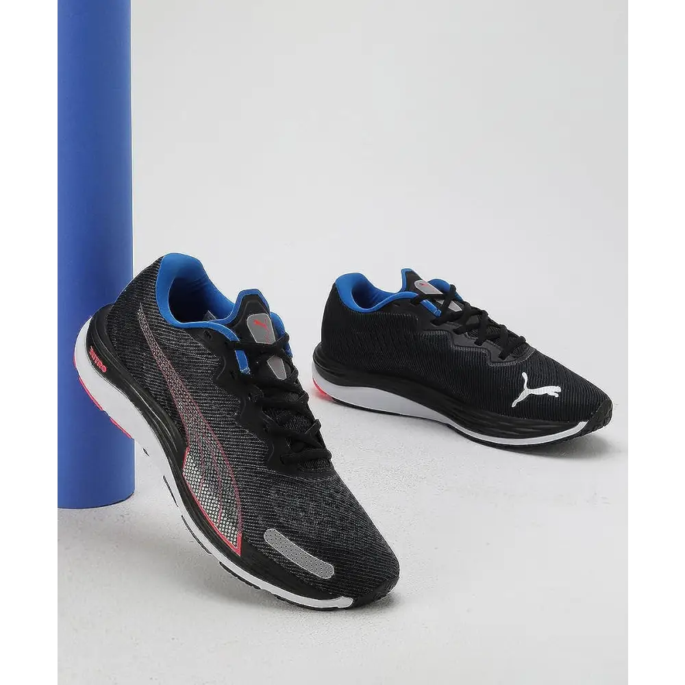 Puma Mens Velocity Nitro 2 Black-Fire Orchid-Ultra Blue