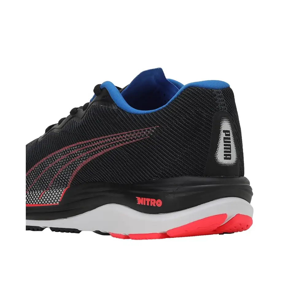 Puma Mens Velocity Nitro 2 Black-Fire Orchid-Ultra Blue