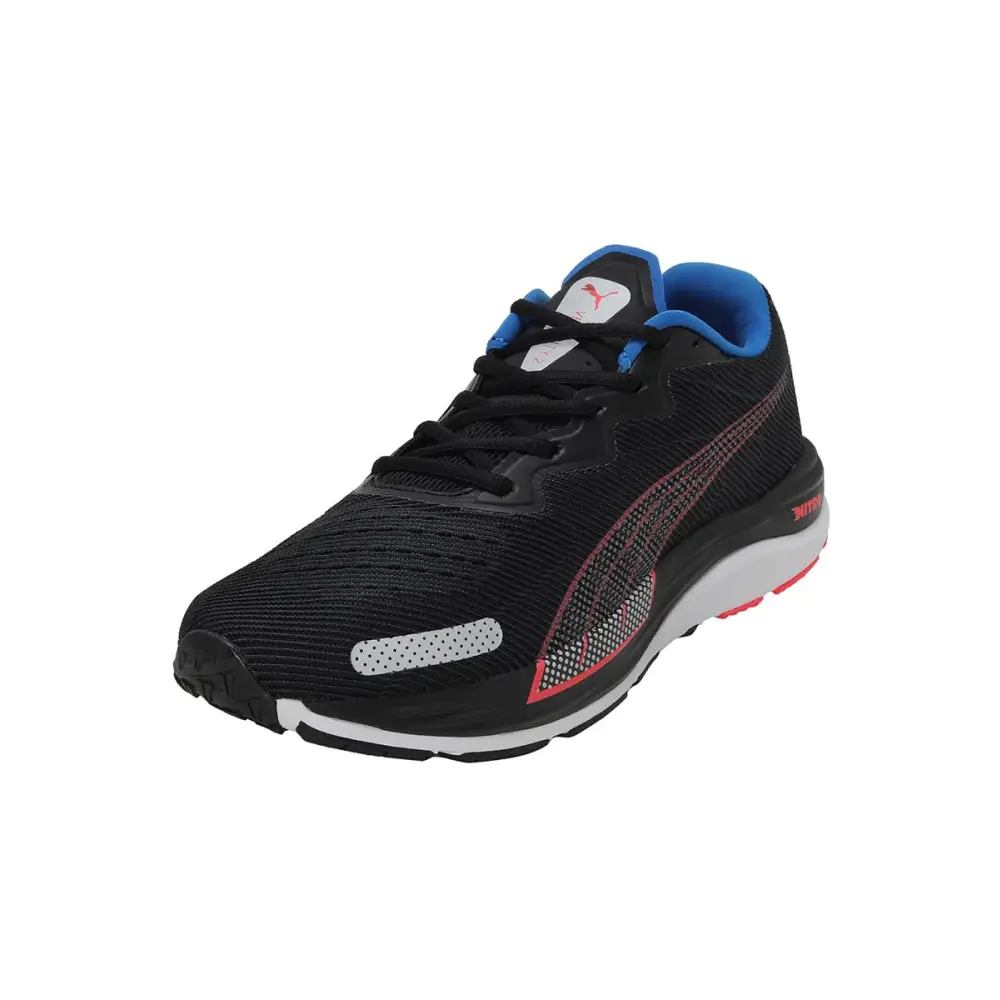 Puma Mens Velocity Nitro 2 Black-Fire Orchid-Ultra Blue