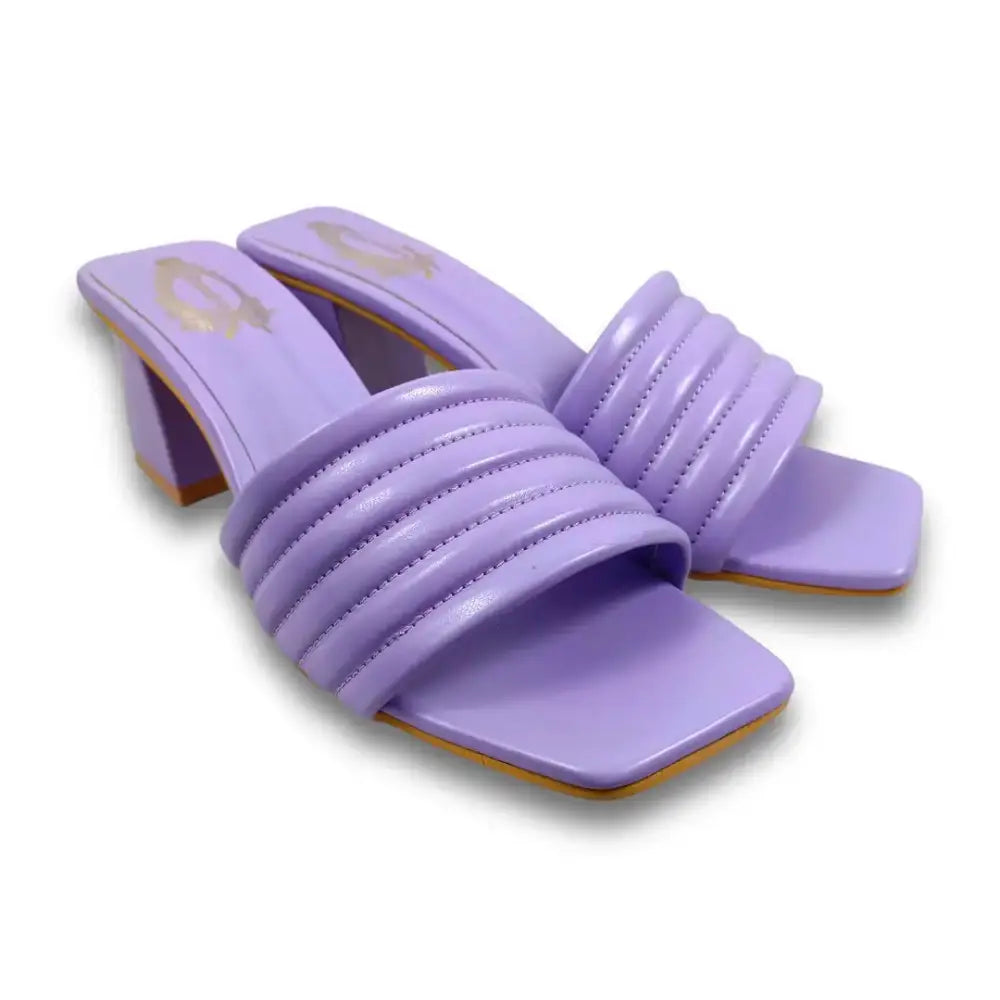 Purple Smart Casual Heel For Women