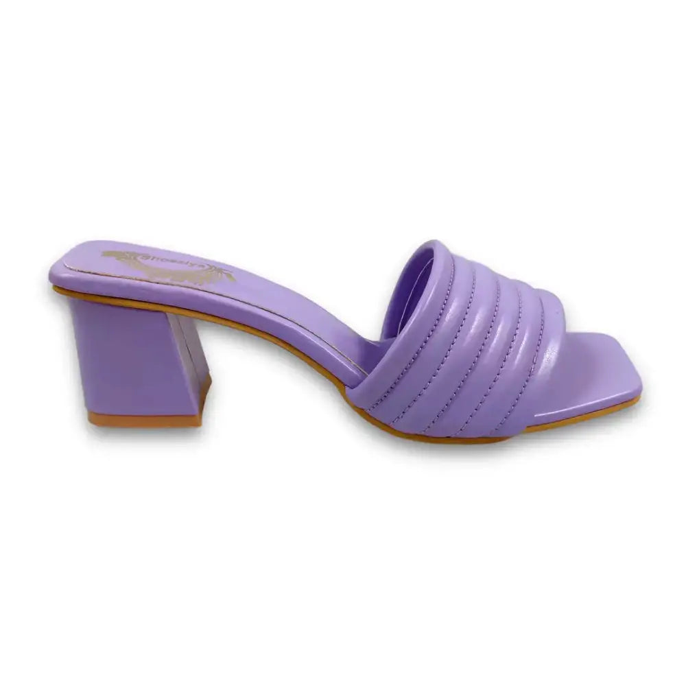 Purple Smart Casual Heel For Women