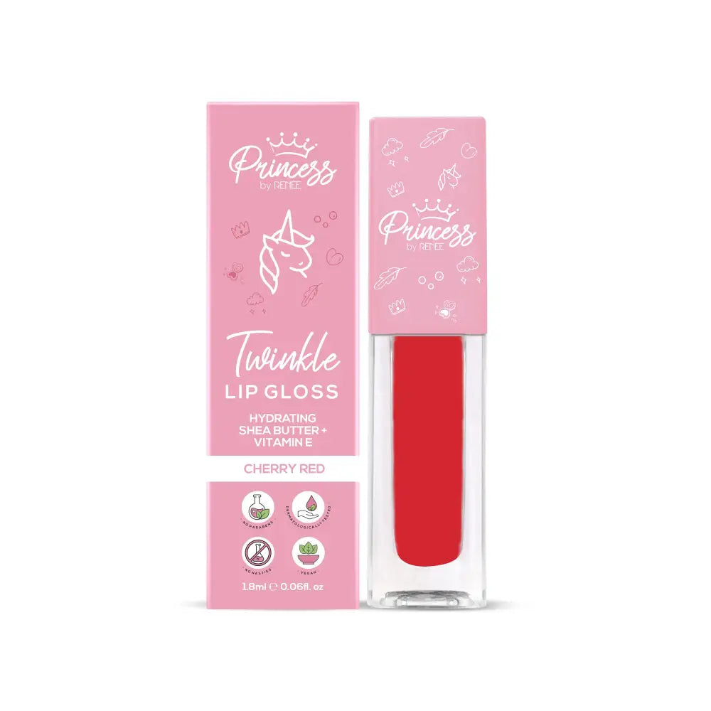 RENEE Princess Twinkle Lip Gloss Cherry Red 1.8ml for Pre