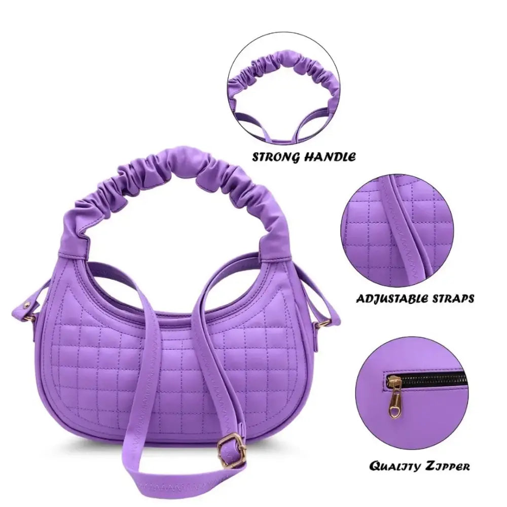 ROMOFY PU Synthetic Leather Eleganant Unique Design Shoulder Crossbody Top Handle Handhel Slingbag For Women