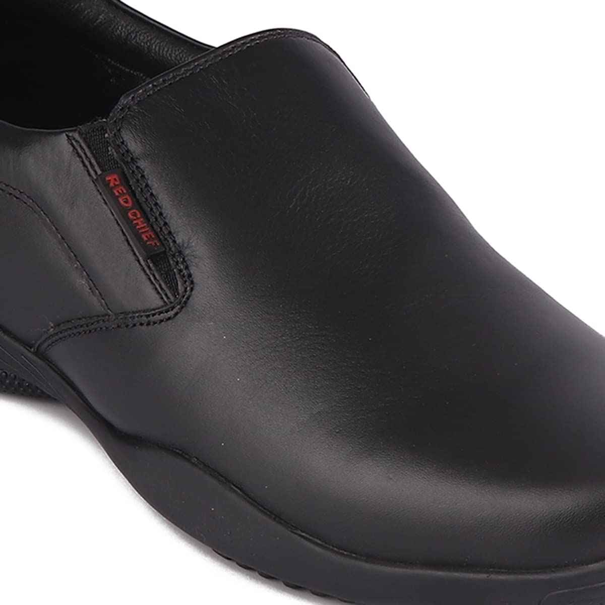 Red Chief Classic Slip On | Men's Formal Shoes for Office | Black | TPR Sole SaumyasStore
