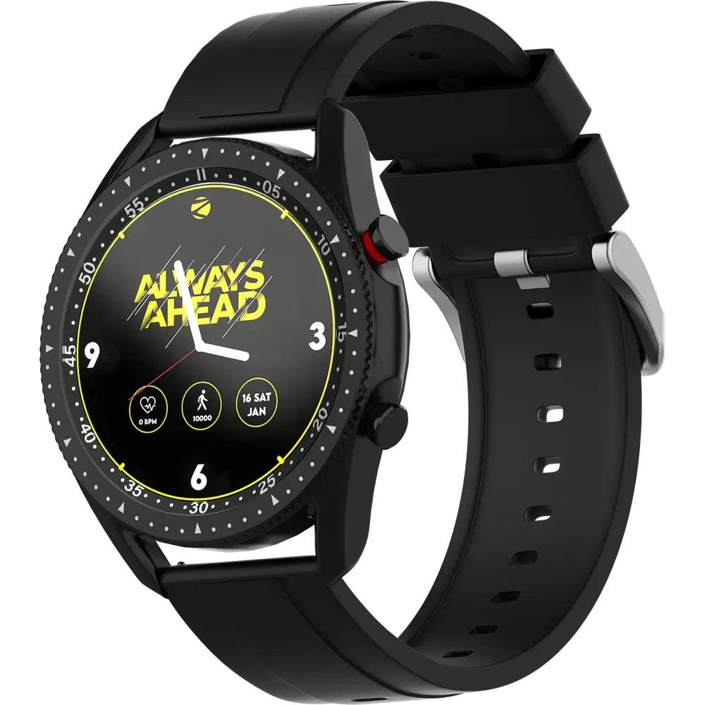 (Refurbished) ZEBRONICS Smart Fitness Watch with Call Function via Built-in Speaker and Mi 