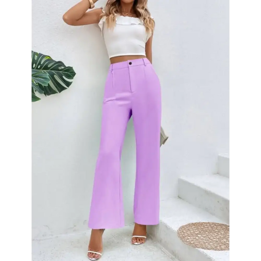 Regular Fit Women Trousers And Pants