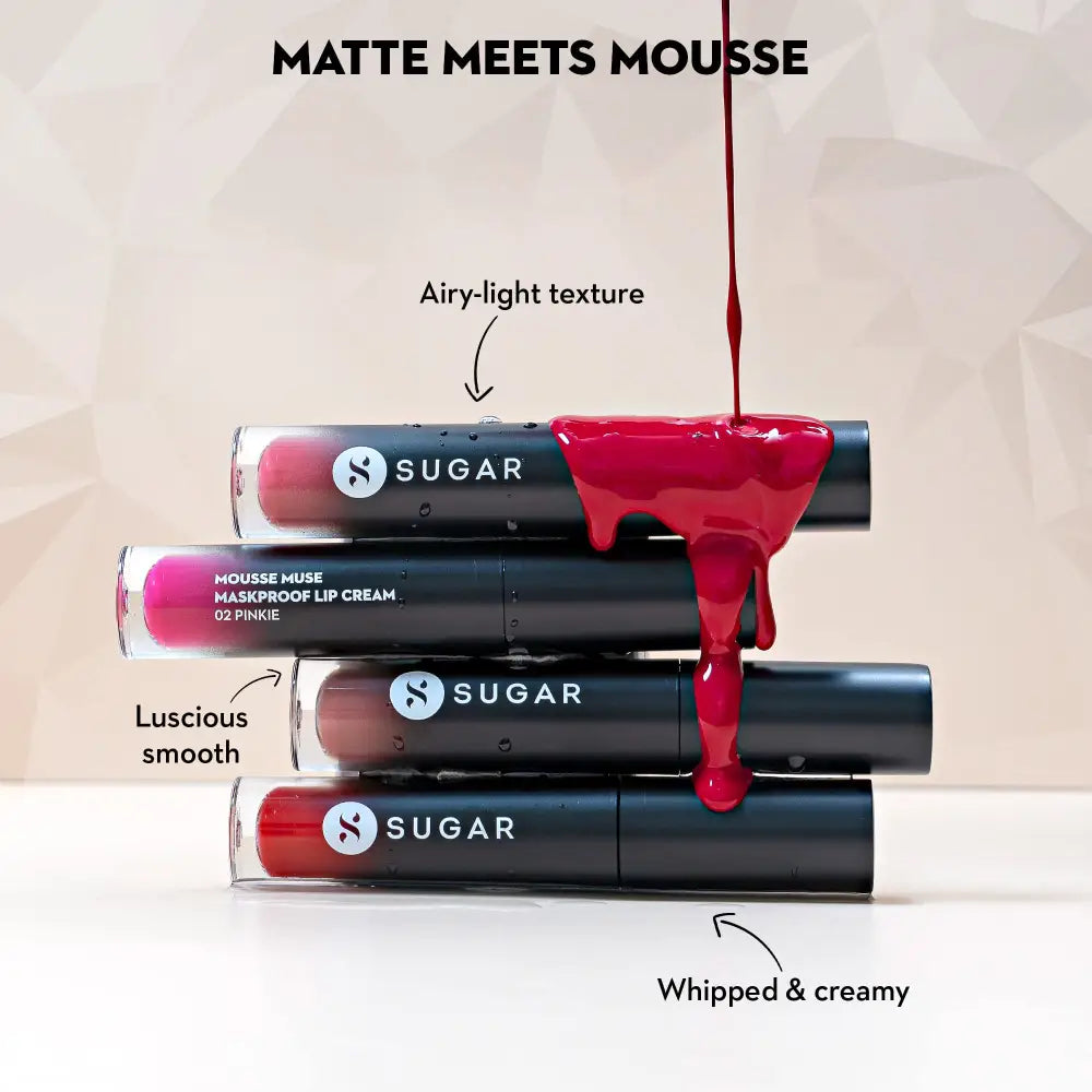 SUGAR Cosmetics Mousse Muse Maskproof Lip Cream Lipstick -