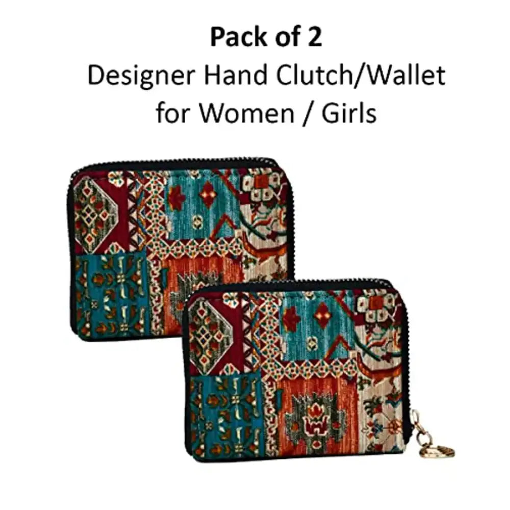 Saugat Traders Small Hand Clutch for Women - Girls Hand Wallet - Gift for Sister, Wife, Girlfriend - Anniversary Gift - Birthday Gift - Return Gift