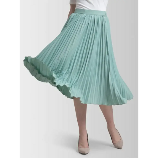 Self Design Pleated Skirt