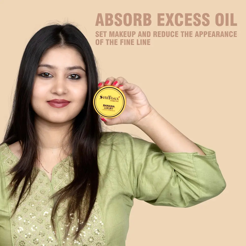 Shryoan Banana Luxury Loose Powder|Oil Control Powder | Make