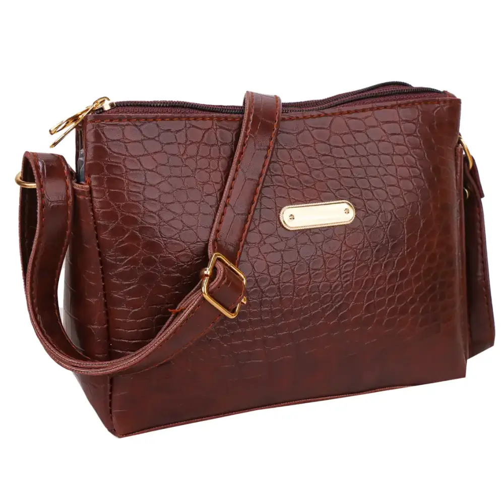 Stylish Brown Sling bag Crossbody bag for college girl women