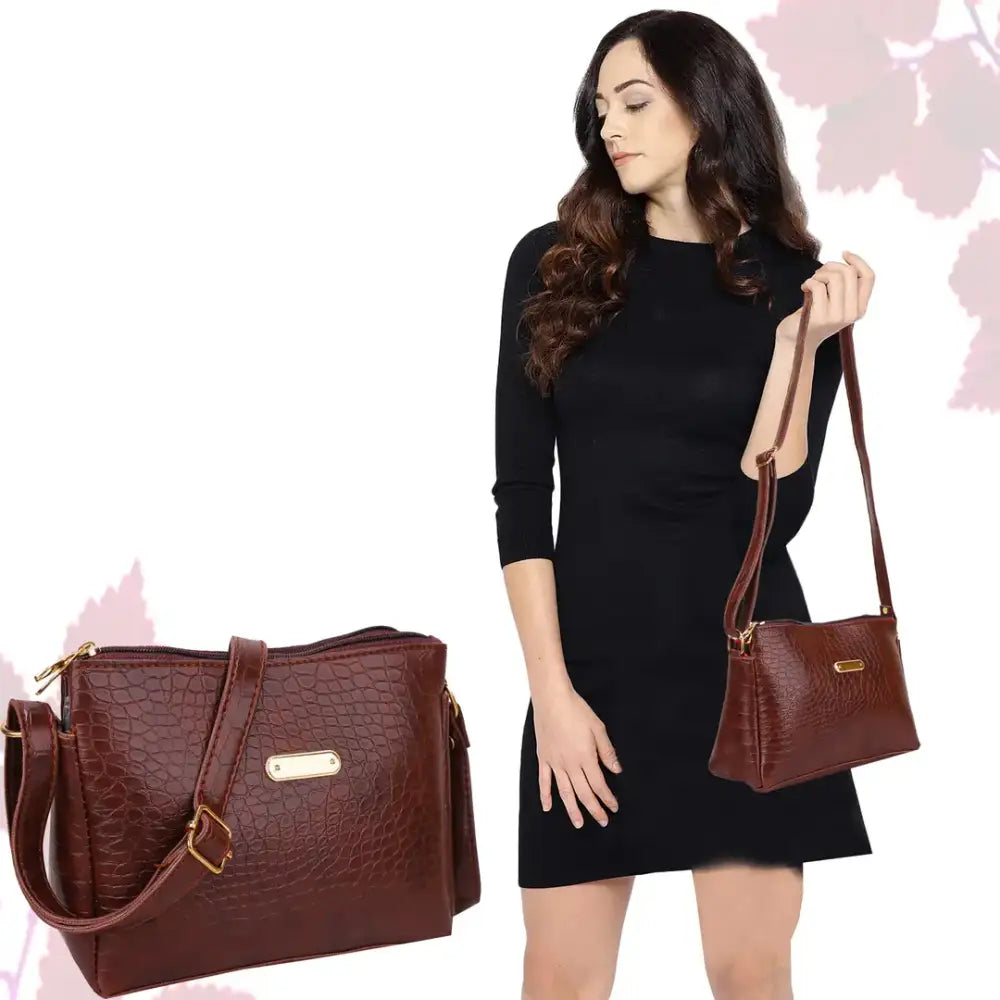 Stylish Brown Sling bag Crossbody bag for college girl women