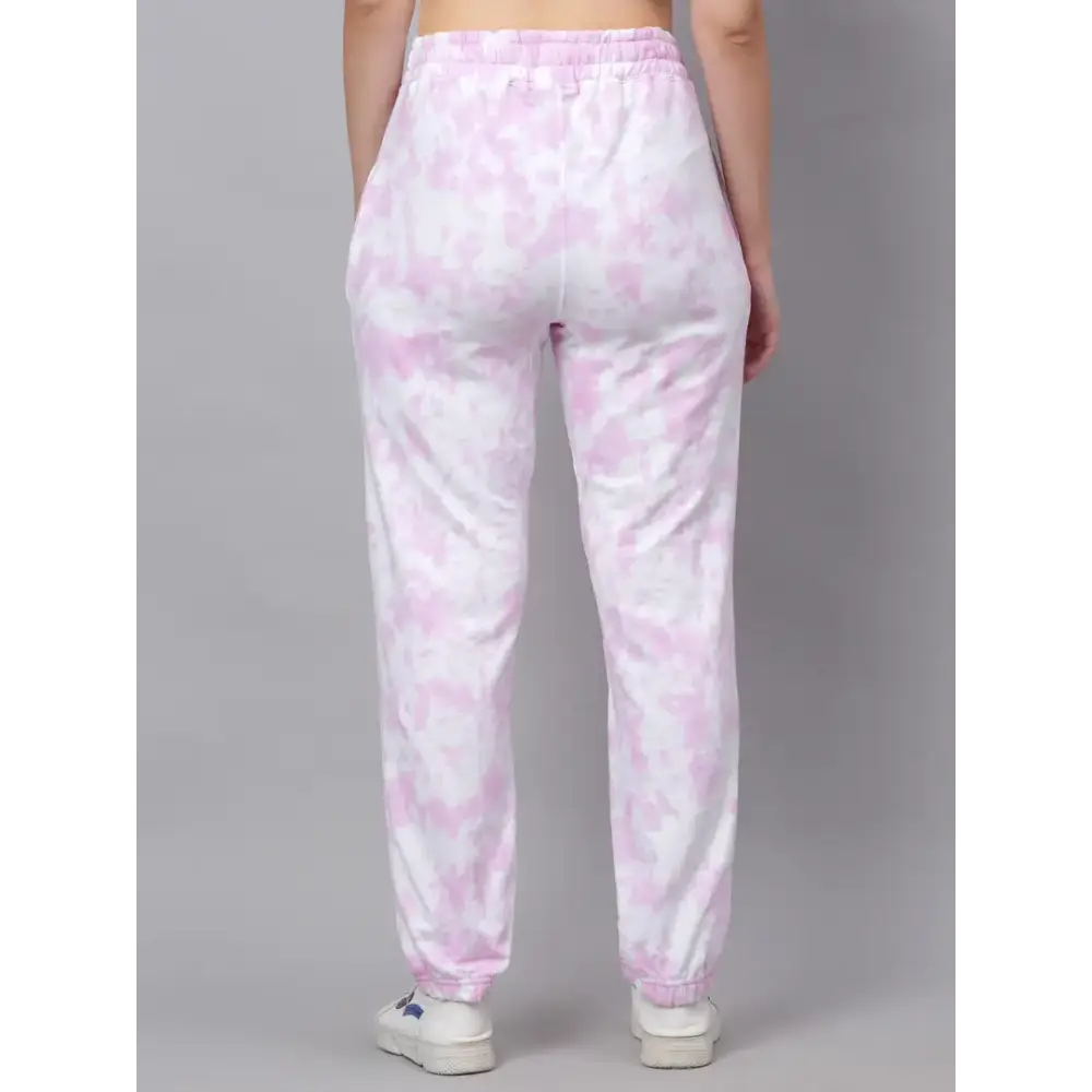 Stylish Combed Cotton Tie And Dye Joggers For Women