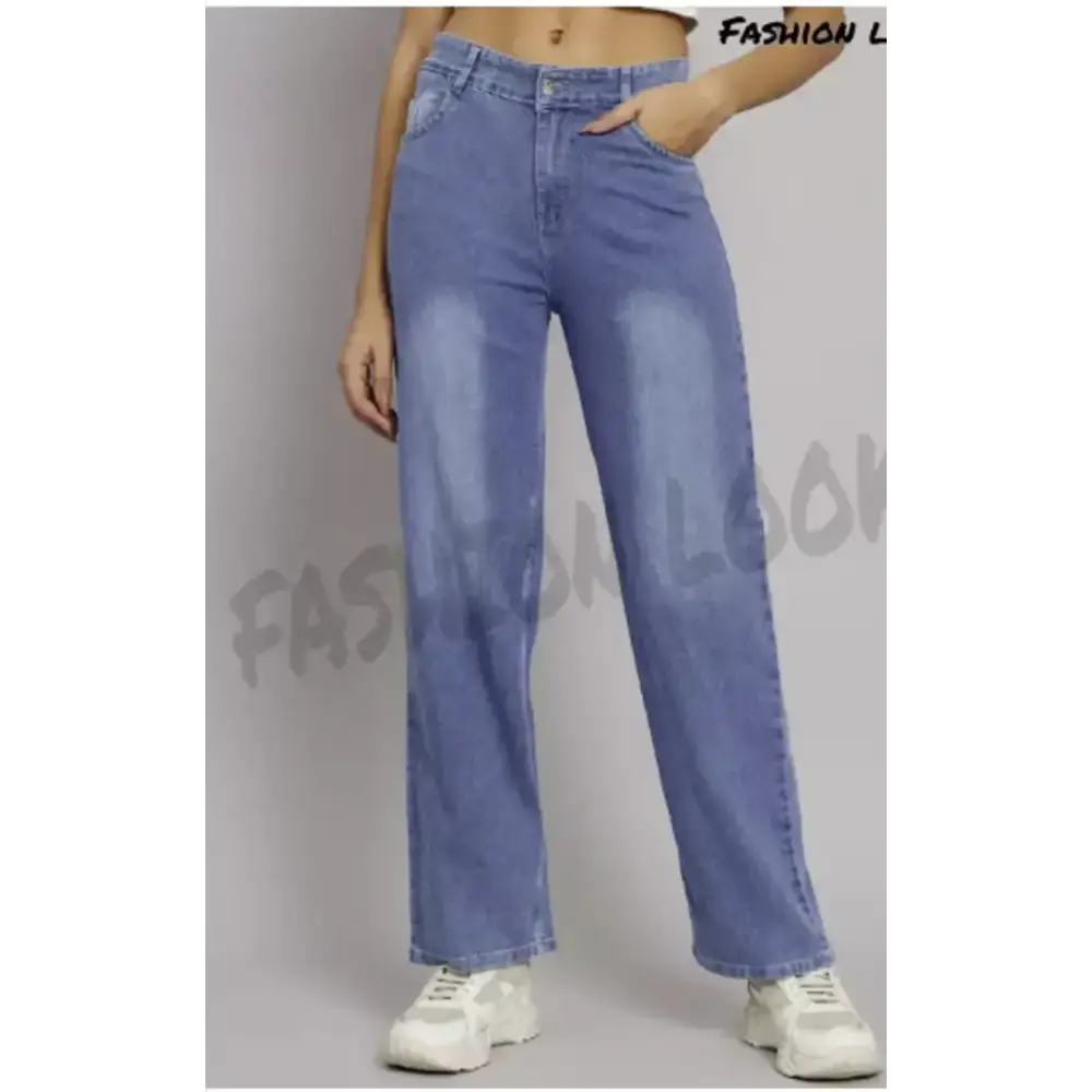 Stylish Fancy Denim Solid Jeans For Women
