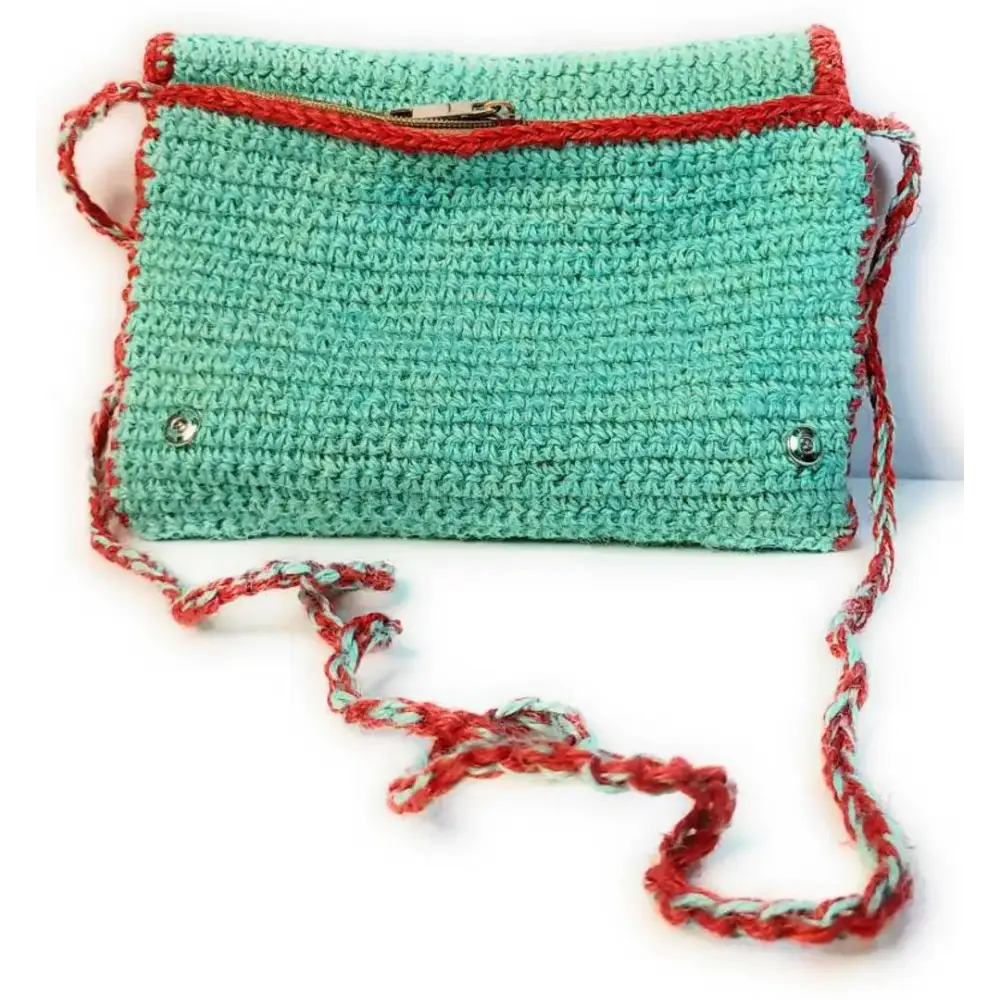 Stylish Green Wool Handbag For Women