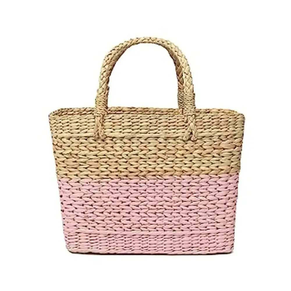 Stylish Multicoloured Jute Handbag For Women