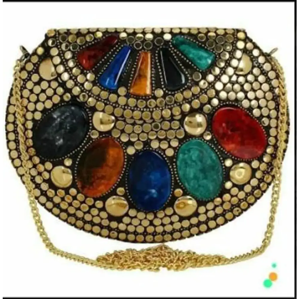 Stylish Multicoloured Metal  Sling Bags For Women