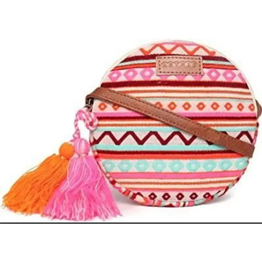 Stylish Multicoloured PU Solid Sling Bags For Women